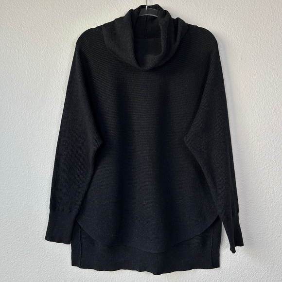 All Saints Sweaters - Allsaints women size L Rio Roll neck sweater wool cotton black dolman sleeve